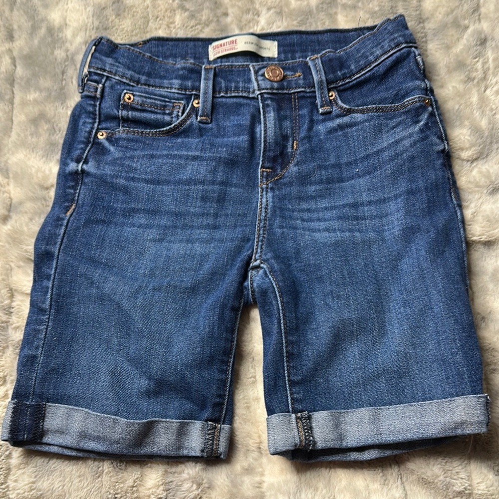 Blue Denim Shorts